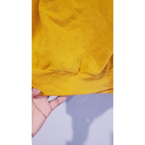 Disney Mickey Mouse Women’s Yellow Gold Crewneck Sweater Size M - Picture 6 of 6